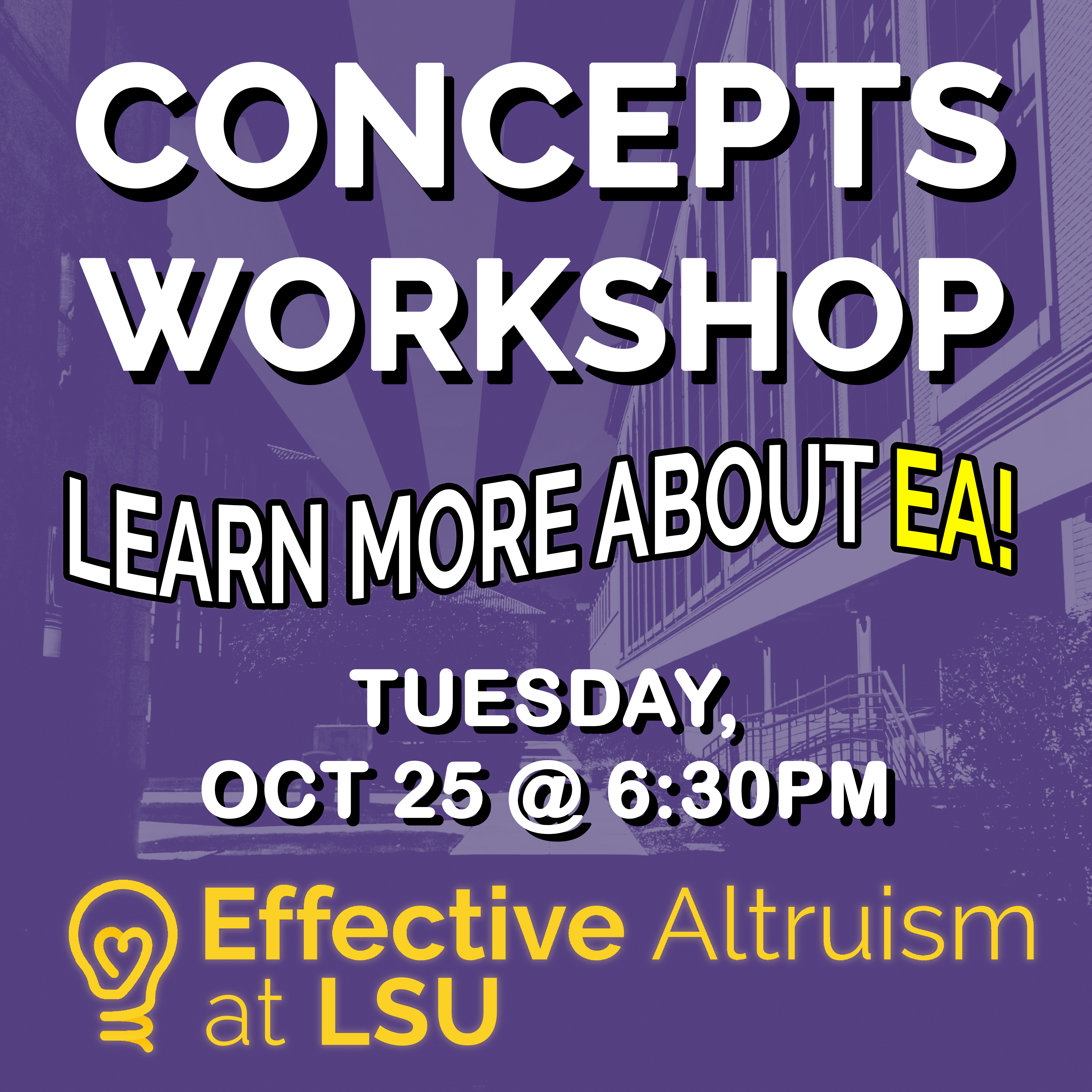 Concepts Workshop Advertisement