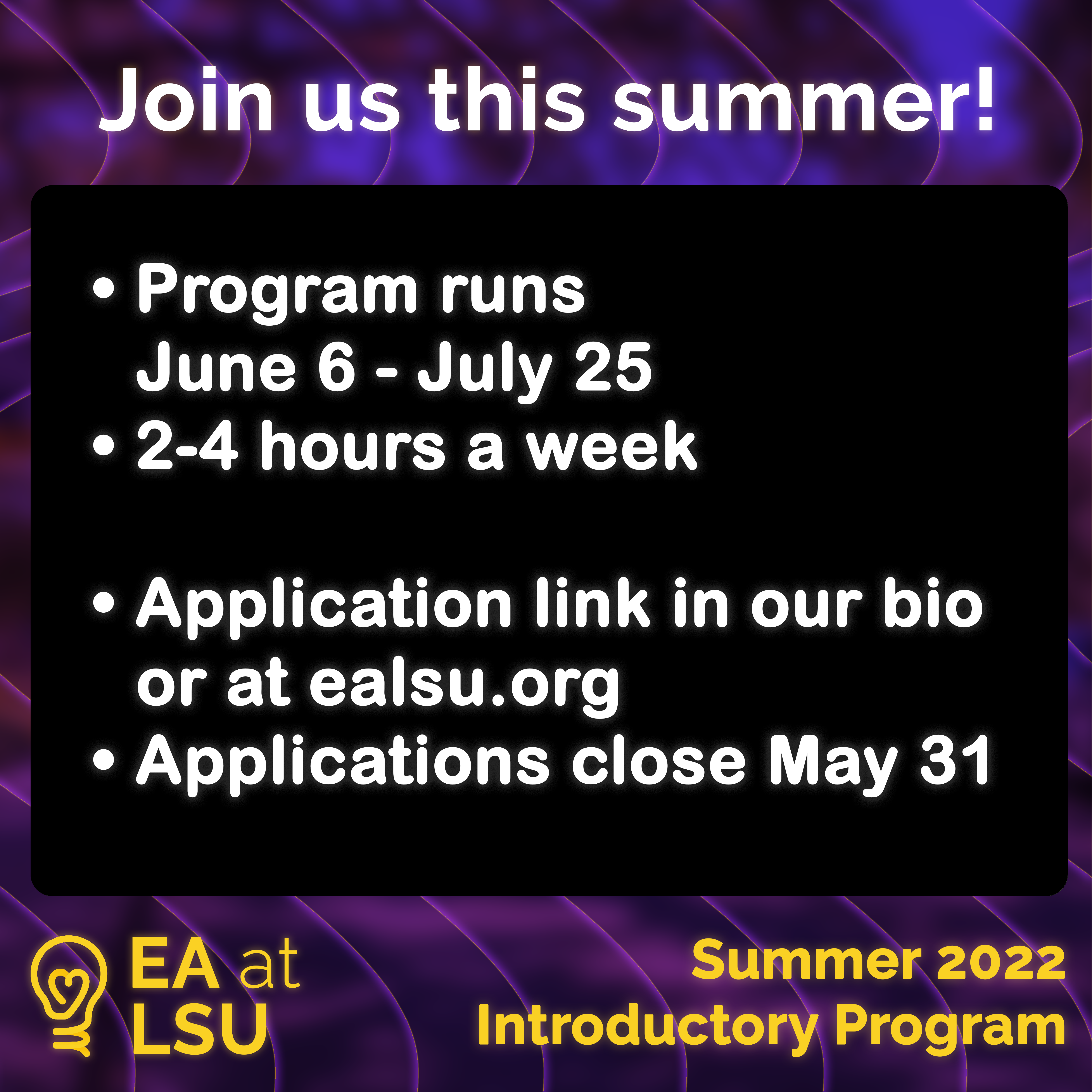 Summer Program Infopost