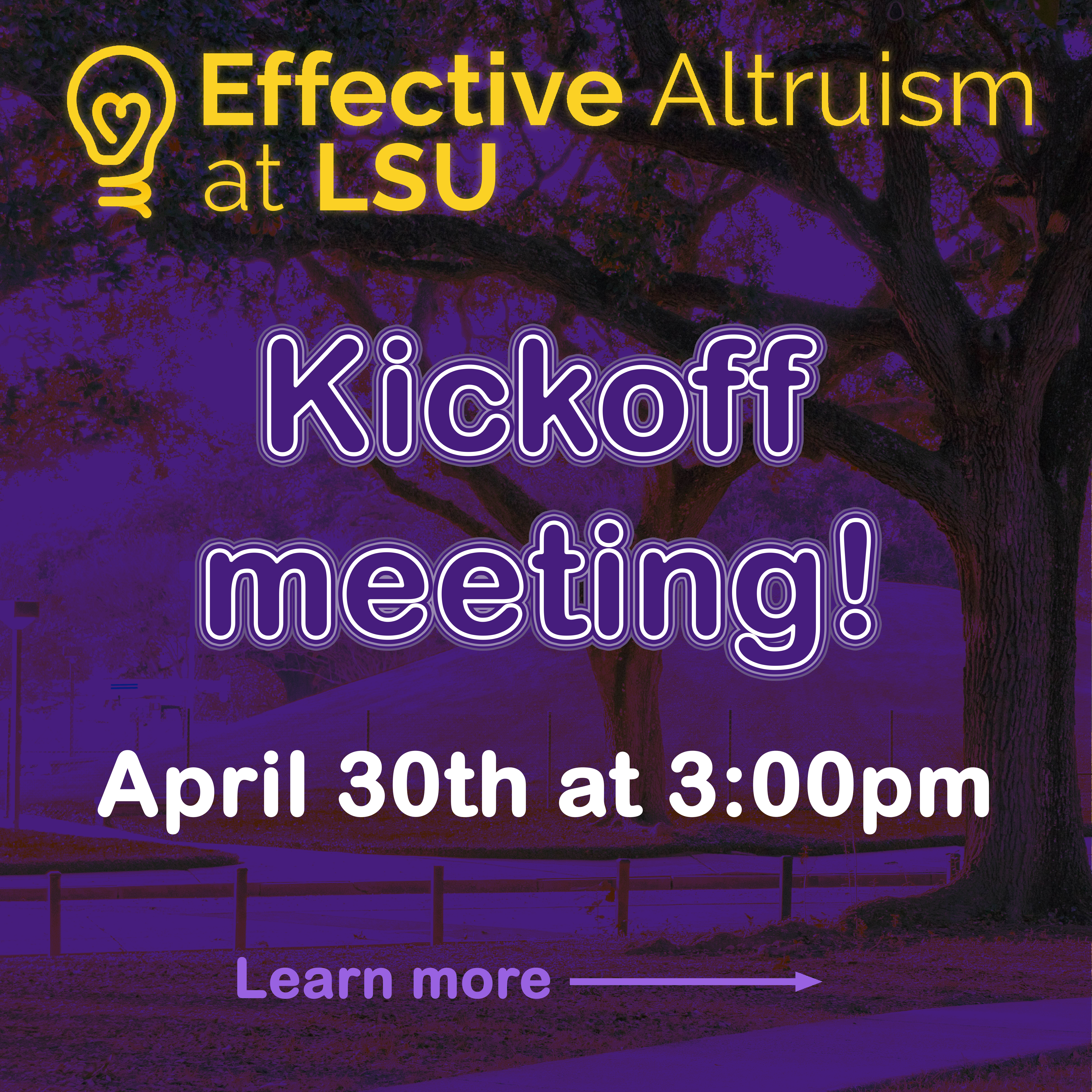 Kickoff Meeting Advertisement